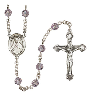 Sterling Silver 6mm Saint Olivia  Engraved Catholic Rosaries