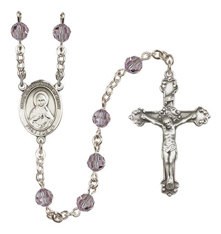 Sterling Silver 6mm Immaculate Heart of Mary  Engraved Catholic Rosaries