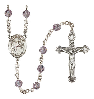 Sterling Silver 6mm Saint Nimatullah  Engraved Catholic Rosaries