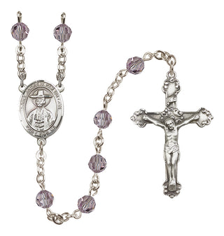 Sterling Silver 6mm Saint Andrew Kim Taegon  Engraved Catholic Rosaries