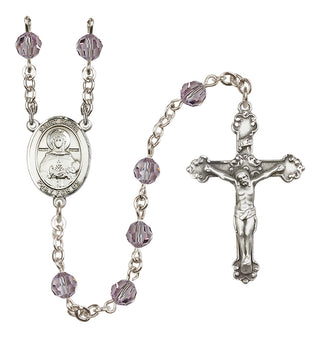 Sterling Silver 6mm Saint Daria  Engraved Catholic Rosaries