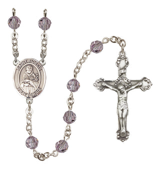 Sterling Silver 6mm Saint Fidelis  Engraved Catholic Rosaries