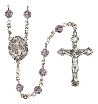 Sterling Silver 6mm Saint Edmund of East Anglia  Engraved Catholic Rosaries