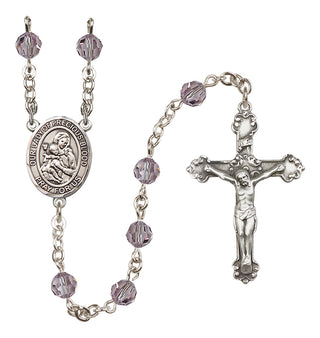 Sterling Silver 6mm Our Lady of the Precious Blood  Engraved Catholic Rosaries