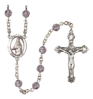 Sterling Silver 6mm Saint Emma Uffing  Engraved Catholic Rosaries