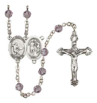 Sterling Silver 6mm Saint Sebastian / Soccer Rosary