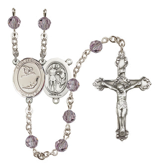 Sterling Silver 6mm Saint Sebastian/Gymnastics Rosary