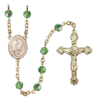 14kt Gold Filled 6mm San Martin Caballero  Engraved Catholic Rosaries