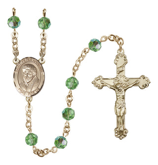 14kt Gold Filled 6mm Saint Peter Canisius  Engraved Catholic Rosaries