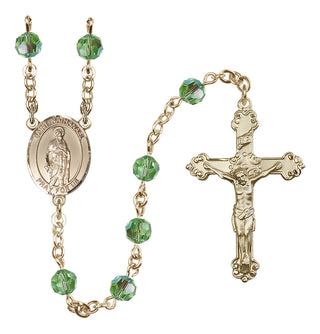 14kt Gold Filled 6mm Saint Nathanael  Engraved Catholic Rosaries