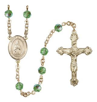 14kt Gold Filled 6mm Our Lady Rosa Mystica  Engraved Catholic Rosaries