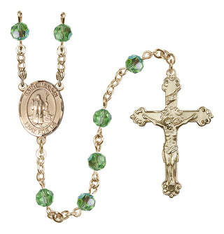 14kt Gold Filled 6mm Saint Maron  Engraved Catholic Rosaries
