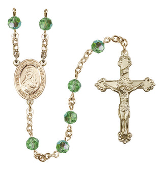 14kt Gold Filled 6mm Saint Jadwiga of Poland  Engraved Catholic Rosaries