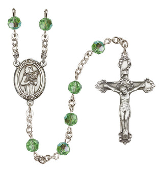 Sterling Silver 6mm Saint Agatha  Engraved Catholic Rosaries