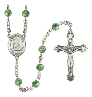 Sterling Silver 6mm Saint John Bosco  Engraved Catholic Rosaries