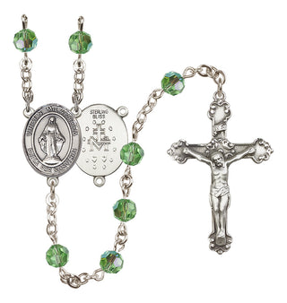 Sterling Silver 6mm Virgen Milagrosa Rosary