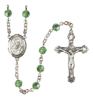 Sterling Silver 6mm Saint Robert Bellarmine  Engraved Catholic Rosaries