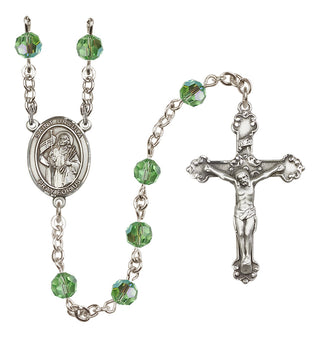 Sterling Silver 6mm Saint Ursula  Engraved Catholic Rosaries
