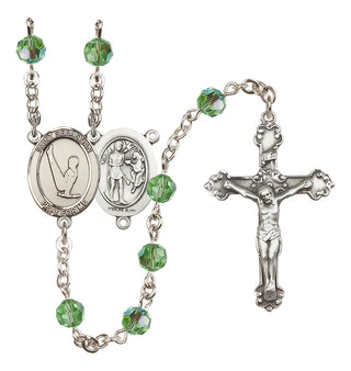 Sterling Silver 6mm Saint Sebastian/Gymnastics Rosary