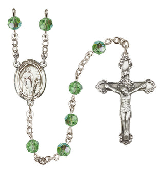 Sterling Silver 6mm Saint Susanna  Engraved Catholic Rosaries