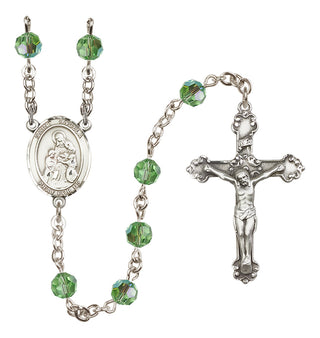Sterling Silver 6mm Saint Angela Merici  Engraved Catholic Rosaries