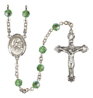 Sterling Silver 6mm Saint Lidwina of Schiedam  Engraved Catholic Rosaries
