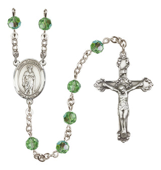 Sterling Silver 6mm Saint Nathanael  Engraved Catholic Rosaries