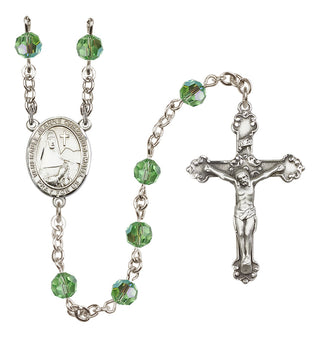 Sterling Silver 6mm Saint Jeanne Chezard de Matel  Engraved Catholic Rosaries