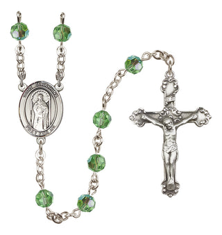 Sterling Silver 6mm Saint Seraphina  Engraved Catholic Rosaries