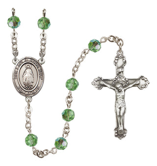 Sterling Silver 6mm Our Lady of Good Help  Engraved Catholic Rosaries