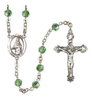 Sterling Silver 6mm Saint Emma Uffing  Engraved Catholic Rosaries