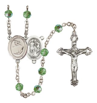 Sterling Silver 6mm Saint Sebastian/Gymnastics Rosary