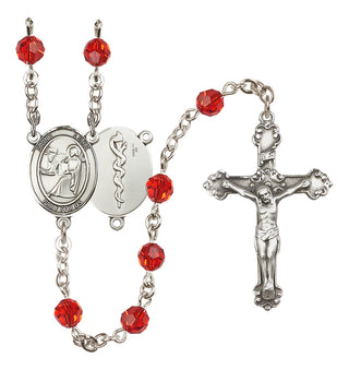 Sterling Silver 6mm Saint Luke the Apostle / Doctor Rosary