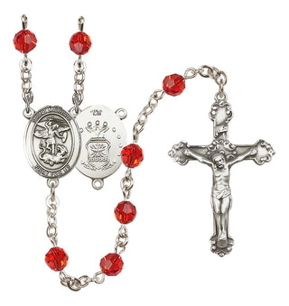Sterling Silver 6mm Saint Michael / Air Force Rosary