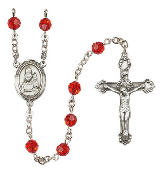 Sterling Silver 6mm Our Lady of Loretto  Engraved Catholic Rosaries