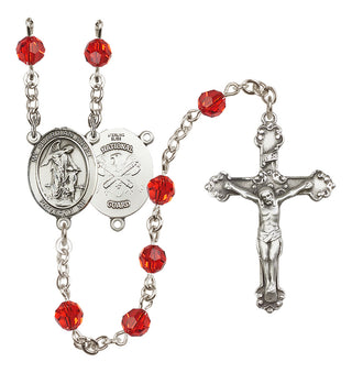 Sterling Silver 6mm Guardian Angel / Nat'l Guard Rosary