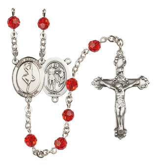 Sterling Silver 6mm Saint Sebastian/Dance Rosary