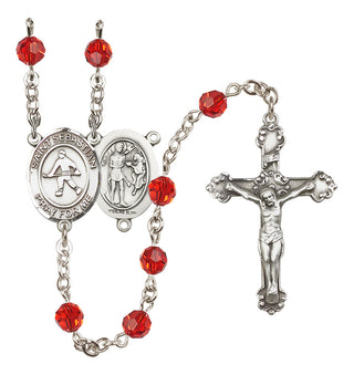 Sterling Silver 6mm Saint Sebastian/Field Hockey Rosary