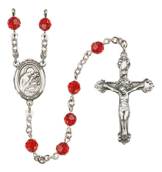 Sterling Silver 6mm Saint Aloysius Gonzaga  Engraved Catholic Rosaries