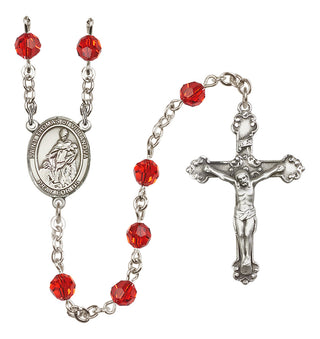 Sterling Silver 6mm Saint Thomas of Villanova  Engraved Catholic Rosaries
