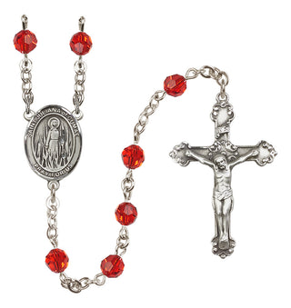 Sterling Silver 6mm Saint Juliana of Cumae  Engraved Catholic Rosaries
