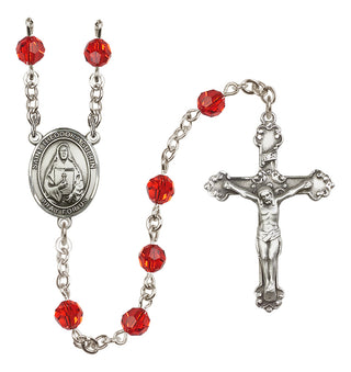 Sterling Silver 6mm Saint Theodora  Engraved Catholic Rosaries