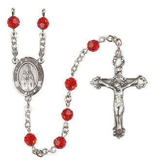 Sterling Silver 6mm Our Lady of Rosa Mystica  Engraved Catholic Rosaries