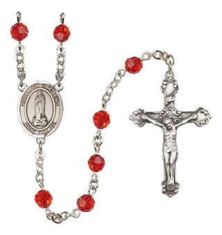 Sterling Silver 6mm Our Lady of Kibeho  Engraved Catholic Rosaries