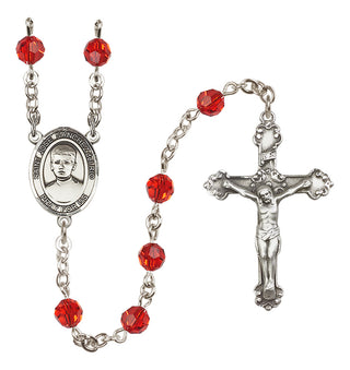 Sterling Silver 6mm Saint Jose Sanchez del Rio  Engraved Catholic Rosaries
