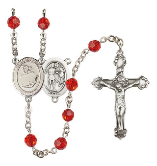 Sterling Silver 6mm Saint Sebastian/Gymnastics Rosary
