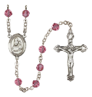 Sterling Silver 6mm Our Lady of Loretto  Engraved Catholic Rosaries