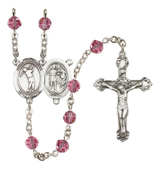 Sterling Silver 6mm Saint Sebastian/Golf Rosary