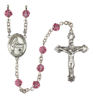 Sterling Silver 6mm Blessed Emilee Doultremont  Engraved Catholic Rosaries