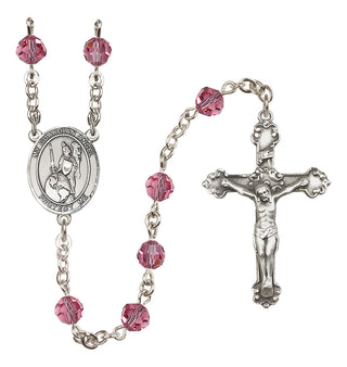 Sterling Silver 6mm Guardian Angel of the World  Engraved Catholic Rosaries